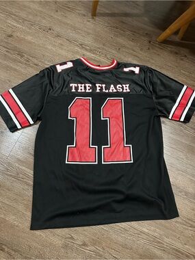 DC Comics The Flash Men's Black & Red Jersey
